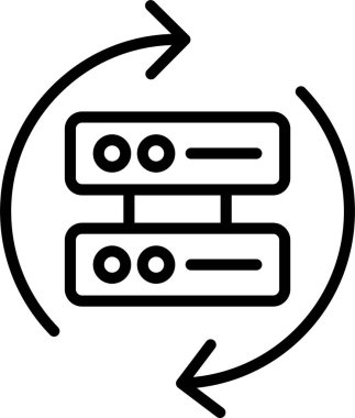 Yedekleme Satırı Simgesi Tasarımı