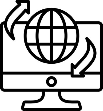 Uzaktan Erişim Satır Simgesi Tasarımı