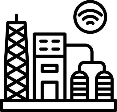 Yağ Rafinerisi Satır Simgesi Tasarımı