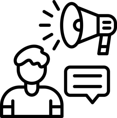 Hoparlör Satır Simgesi Tasarımı