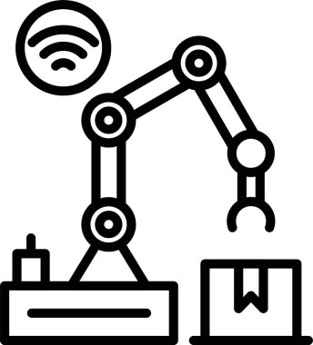 Robot Kolu Satır Simgesi Tasarımı