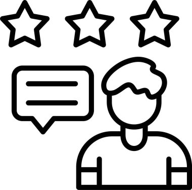 Geri bildirim satırı simgesi tasarım