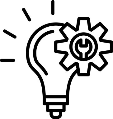 İnovasyon Satırı Simgesi Tasarımı