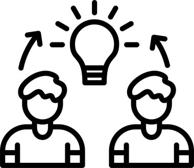 İşbirliği Satırı Simgesi tasarımı