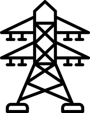 Güç Kulesi Satır Simgesi Tasarımı