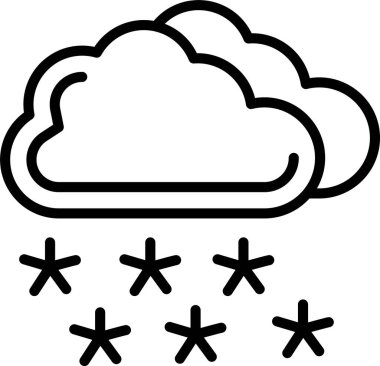 Kış Çizgisi Simgesi Tasarımı