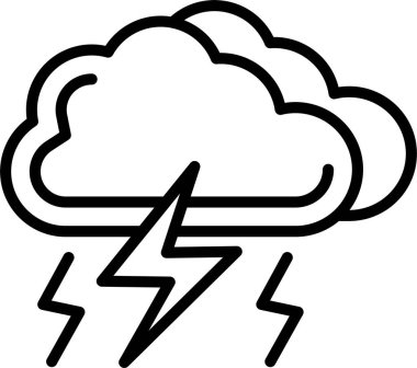 Şimşek Çizgisi Simgesi Tasarımı