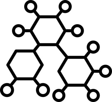 Molekül Satır Simgesi Tasarımı