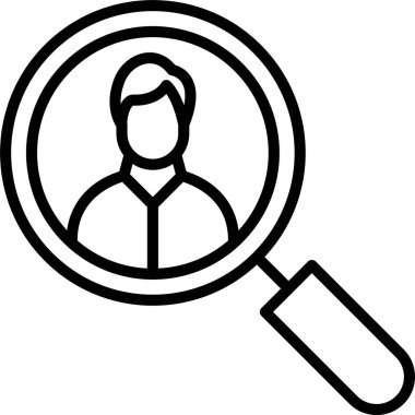 Arama Kişi Satırı Simgesi Tasarımı