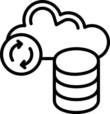 Yedekleme Satırı Simgesi Tasarımı