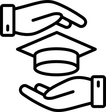 eğitim hattı simgesi tasarımı