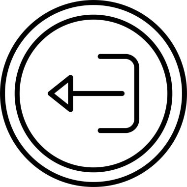 Çıkış Satırı Simgesi Tasarımı