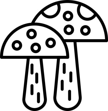 Mantar Çizgisi Simge Tasarımı