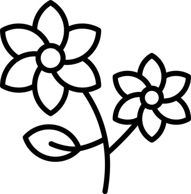 Çiçek Satırı Simgesi tasarımı