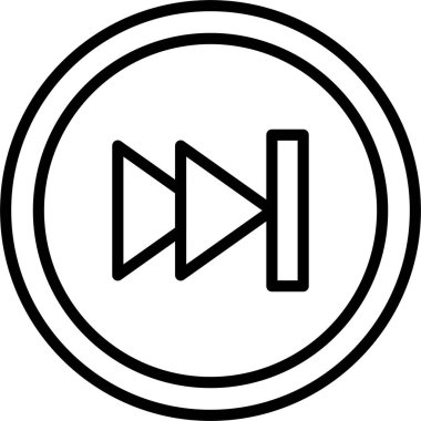 Hızlı İleri Satır Simge Tasarımı