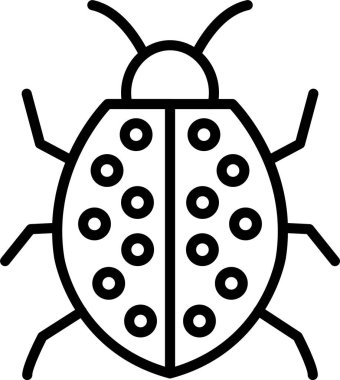 Uğur Böceği Satırı Simgesi Tasarımı