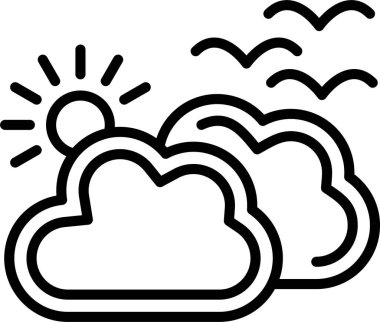 Bulutlu Satır Simgesi Tasarımı