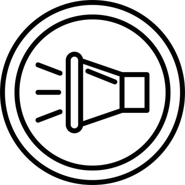 Hoparlör hattı simgesi tasarım