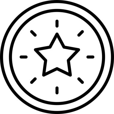 Yıldız Çizgisi Simgesi Tasarımı