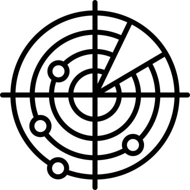 Radar Çizgisi Simge Tasarımı