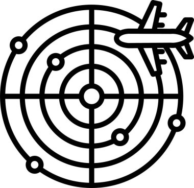 Radar Çizgisi Simge Tasarımı