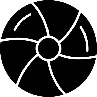 Beach Ball Vector Icon Design