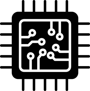 Cpu Vector Icon Design