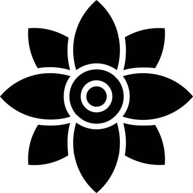 çiçek vektör simge tasarım