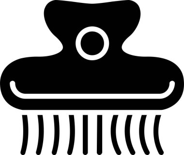 Saç Klipsi Vektör Simgesi Tasarımı