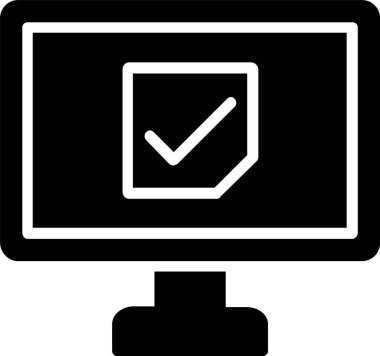 Onay işareti vektör simgesi tasarım