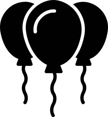 Balloons Vector Icon Design