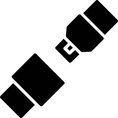 Koltuk Kemeri Vektör Simgesi Tasarımı