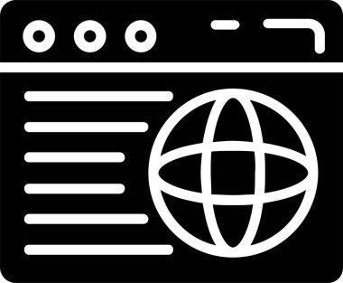 Web Browser Vector Icon Design