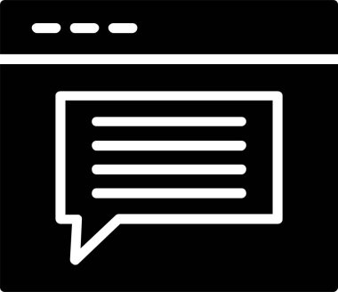 İleti vektör simgesi tasarım