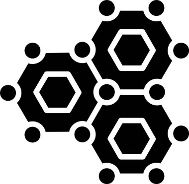 Molekül Vektör Simgesi Tasarımı