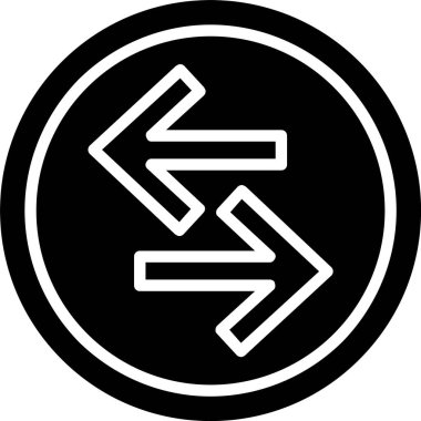 Sol Sağ Ok Vektör Simgesi Tasarımı