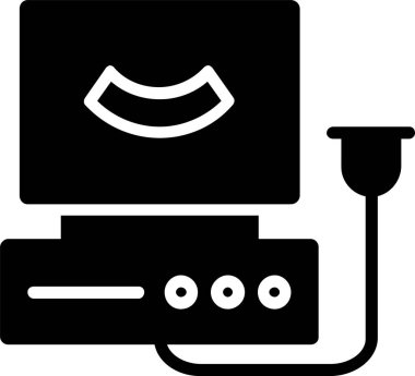 Ultrasound Machine  Vector Icon Design