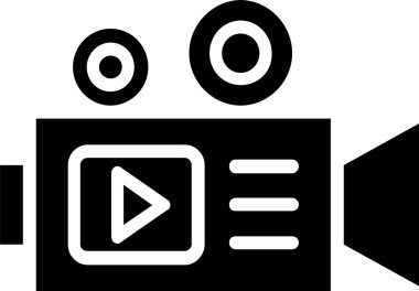 Video Camera Vector Icon Design