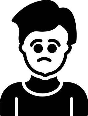 Endişe Vektörü Simgesi Tasarımı