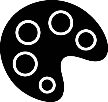 Renk paleti Vektör Simgesi Tasarımı