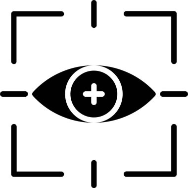 Eye Scan Vector Icon Design