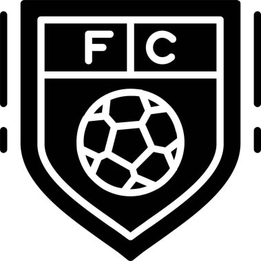 Futbol Kulübü Vektör Simgesi Tasarımı