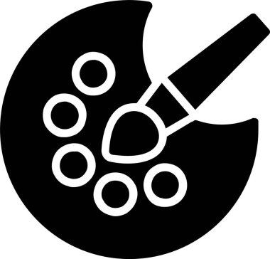 Paint Palette Vector Icon Design