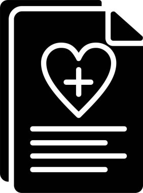 Sağlık Sigortası Vektör Simgesi Tasarımı