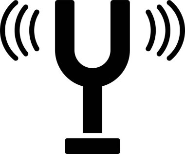 Ses Çatalı Vektör Simgesi Tasarımı