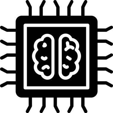 Yapay Zeka Vektör Satır Vektörü Simgesi Tasarımı