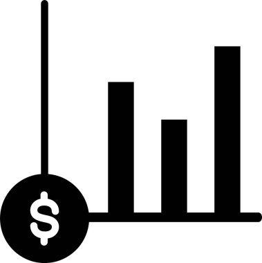 Bar Chart Vector Icon Design