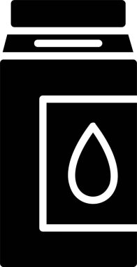 Süt Kutusu Vektör Simgesi Tasarımı