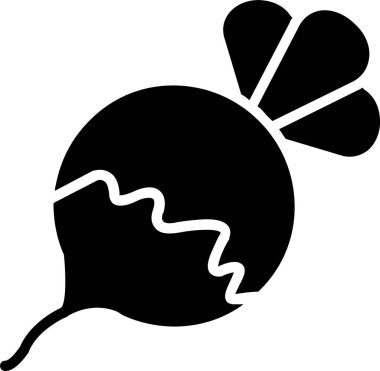 Şalgam Vektör Simgesi Tasarımı