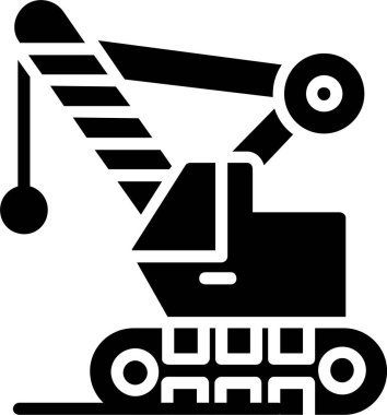 Demolition Machine Vector Icon Design